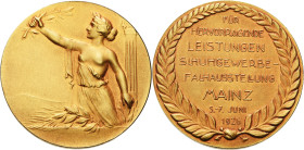 Ausstellungen
 Vergoldete Bronzemedaille 1926 (unsigniert) Prämie der Schuhgewerbe-Fachausstellung - Für hervorragende Leistungen in Mainz. Frauenges...