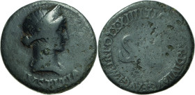 Kaiserzeit
Livia, Gattin des Augustus *57 v. Chr-29 n. Chr Dupondius 14/29, Rom Kopf nach rechts, SALVS AVGVSTA / SC, TI CAESAR DIVI AVG F AVG P M TR...
