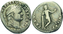 Kaiserzeit
Vespasian 69-79 Denar 79, Rom Kopf mit Lorbeerkranz nach rechts, IMP TITVS CAES VESPASIAN AVG P M / Venus Kallipygos nach rechts, TR P VII...