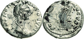 Kaiserzeit
Domitilla, Ehefrau Vespasians, * 69 Denar 82/83, Rom Subaerate zeitgenössische Fälschung. Kopf nach rechts, DIVA DOMITILLA AVGVSTA / Fortu...