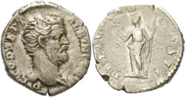 Kaiserzeit
Clodius Albinus 193/195-197 Denar 195/195, Rom Kopf nach rechts, D CLOD SEPT ALBIN CAES / Felicitas steht nach links, FELICITAS COS II RIC...