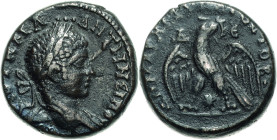 Kaiserzeit
Elagabalus 218-222 Bi-Tetradrachme 218/222, Antiochia ad Orontem/Syria Brustbild mit Lorbeerkranz nach rechts / Adler Prieur 264 13.97 g. ...