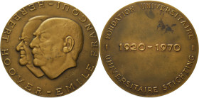 Belgien-Medaillen
 Bronzemedaille 1970 (W. Kreitz) Zum 50 jährigen Bestehen der Foundationgründung der Hoover-Francqui-Gesellschaft in Belgien. Beide...