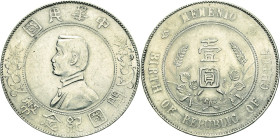 China
Republik 1912-1949 Dollar o.J. (1927). Gründung der Republik L/M 49 KM Y 318a Davenport 218 Mitchiner 4090 Vorzüglich