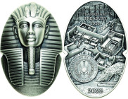 Dschibuti
 200 Francs 2022 Tutankhamun. 100. Jahrestag der Entdeckung des Grabes von Tutanchamun durch den Archäologen Howard Carter. Im originalen E...