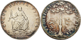 Frankreich-Medaillen und Marken
 Silberjeton 1656. Péronne. Stadtgöttin von vorne, VRBS NESCIA VINCI (= Eine Stadt unwissend, besiegt zu werden) / Ba...