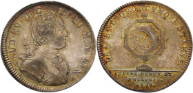 Frankreich-Medaillen und Marken
 Silberjeton 1720 (Le Blanc) Königliches Notariat. Brustbild Ludwigs XV. nach rechts / Astronomische Sonnenuhr, LEX E...