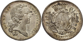 Frankreich-Medaillen und Marken
 Silberjeton 1741. États de Languedoc. Kopf Ludwig XV. nach rechts / Wappen. 31 mm, 11,25 g Feuardent - Gadoury 1928 ...