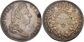 Frankreich-Medaillen und Marken
 Silberjeton o.J. (Roettier) Auf die Münzstätte in Rouen. Brustbild Ludwigs XV. nach rechts / Wappen. 30,5 mm, 8,69 g...