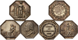 Frankreich-Medaillen und Marken
 Achteckiger Silberjeton 1818 (Barre) Versicherung in Paris. Kopf nach links / Fortuna zwischen Schiffbruch und Brand...