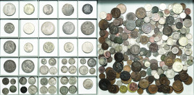 Allgemeine Lots
Lot-ca. 300 Stück Lebenswerk eines Sammlers. Konvolut von vielen unterschiedlichen Kleinmünzen des 17.-20. Jhd. Vom 5 Francs bis zum ...