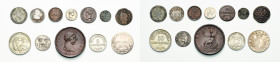 Allgemeine Lots
Lot-12 Stück Bolivien-10 und 5 Centavos 1892 H. Dänemark-Öre 1887. Frankreich-Silbermedaille 1804 (auf die Krönung Napoleons). 10 Cen...