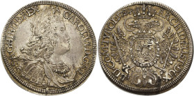 Habsburg
Karl VI. 1711-1740 1/2 Taler 1724, Hall Herinek 486 M./T. 836 Fast vorzüglich