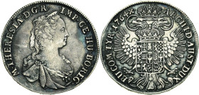Habsburg
Maria Theresia 1740-1780 1/2 Taler 1764, Hall Eypeltauer 88 M.-T. 973 Avers kl. Kratzer, sehr schön+