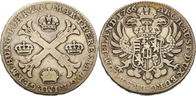 Habsburg
Maria Theresia 1740-1780 Taler 1766, Kopf-Brüssel Eypeltauer 438 Voglhuber 287 Davenport 1282 Delmonte 388 Sehr schön
