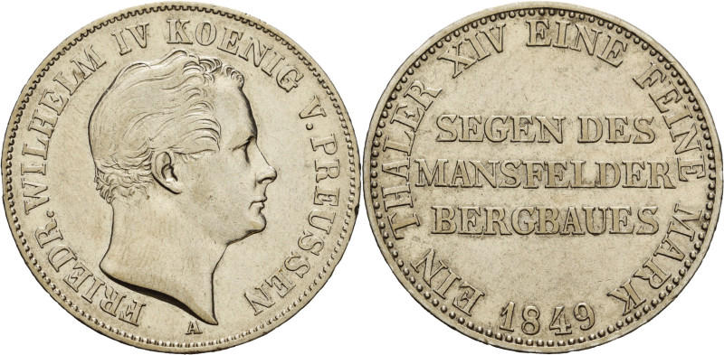 Brandenburg-Preußen
Friedrich Wilhelm IV. 1840-1861 Taler 1849, A -Berlin Ausbe...