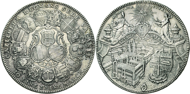 Eichstätt-Bistum
Sedisvakanz 1781 Taler 1781, Nürnberg Cahn 145 Davenport 2210 ...