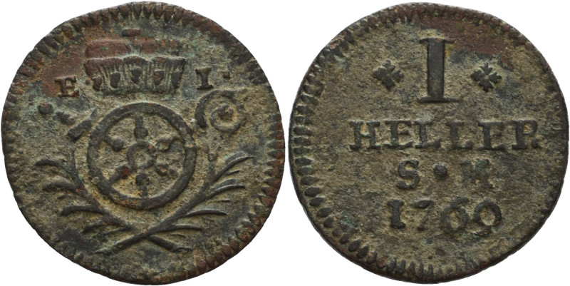 Erfurt, Münzstätte der Erzbischöfe von Mainz
Emmerich Joseph von Breidbach 1763...