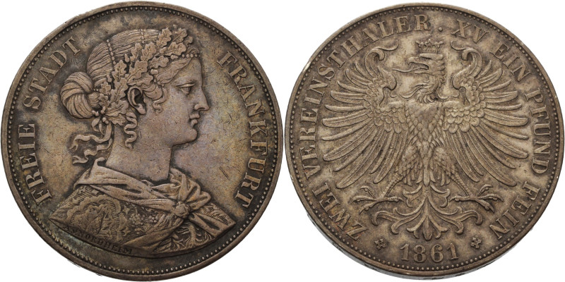 Frankfurt am Main
 Doppeltaler 1861. AKS 4 Jaeger 43 Kahnt 183 Davenport 651 Kl...