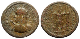 Maximus (Caesar, 235/6-238). Cilicia, Flaviopolis-Flavias. Æ (30mm, 17.86g, 12h), year 254 (AD 235/6). Γ IOV OVH MAΞIMOC KAI, Radiate, draped and cuir...