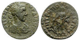 Gordian III (238-244). Ionia, Metropolis. Æ (20mm, 3.92g, 6h). Laureate, draped and cuirassed bust r. R/ Tyche standing l., holding rudder and cornuco...