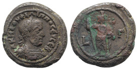 Philip I (244-249). Egypt, Alexandria. BI Tetradrachm (24.5mm, 13.08g, 12h), year 3 (AD 245/6). Laureate and cuirassed bust r. R/ Serapis standing fac...