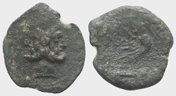 L. Calpurnius Piso Frugi, Rome, c. 90 BC. Æ As (29mm, 9.73g, 2h). Laureate head of Janus. R/ Prow of galley r. Crawford 340/4; RBW 1270. Green patina,...