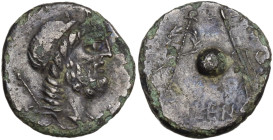 Cn. Cornelius Lentulus, Spanish mint(?), 76-75 BC. Plated Denarius (17mm, 3.40g). Draped bust of Genius Populi Romani r., with sceptre over shoulder. ...