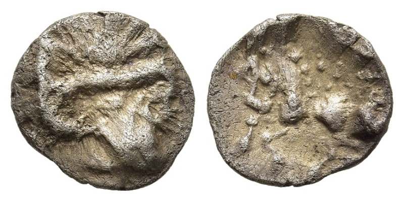 CENTRAL EUROPE. Vindelici. 1/4 Quinarius (1st century BC). "Manching" type. 

Ob...