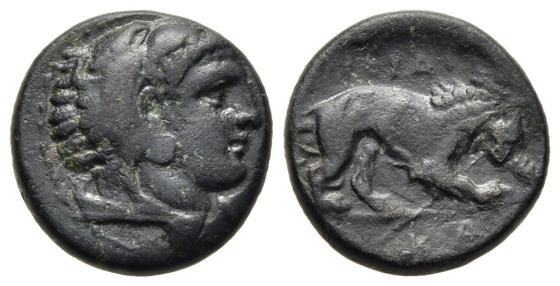 KINGS OF MACEDON. Perdikkas III (365-359 BC) Ae. Aigai.

Obv: Head of Herakles r...
