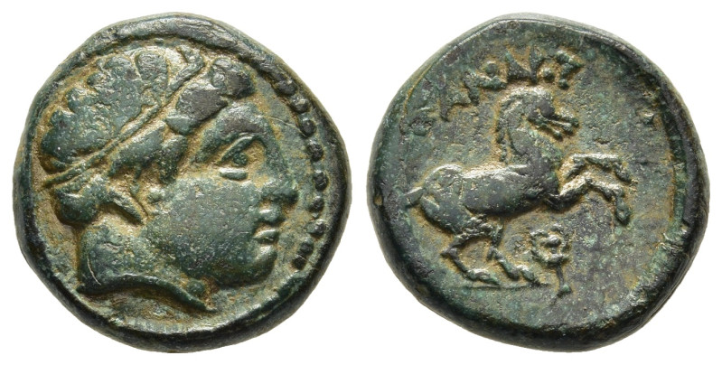 KINGS OF MACEDON. Alexander III 'the Great' (336-323 BC). Half Unit. Uncertain m...