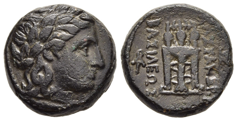 KINGS OF MACEDON. Kassander (305-298 BC). Ae. Uncertain Macedonian mint.

Obv: L...