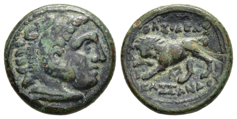 KINGS OF MACEDON. Kassander (305-298 BC). Ae. Pella or Amphipolis.

Obv: Head of...