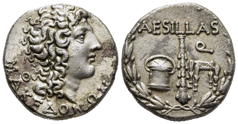 MACEDON AS ROMAN PROVINCE. Aesillas (Quaestor, circa 93-87 BC). Tetradrachm. The...