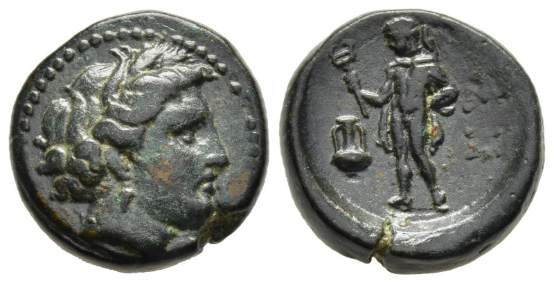 THRACE. Sestos. Ae (4th century BC). 

Obv: Head of Demeter right, wearing grain...