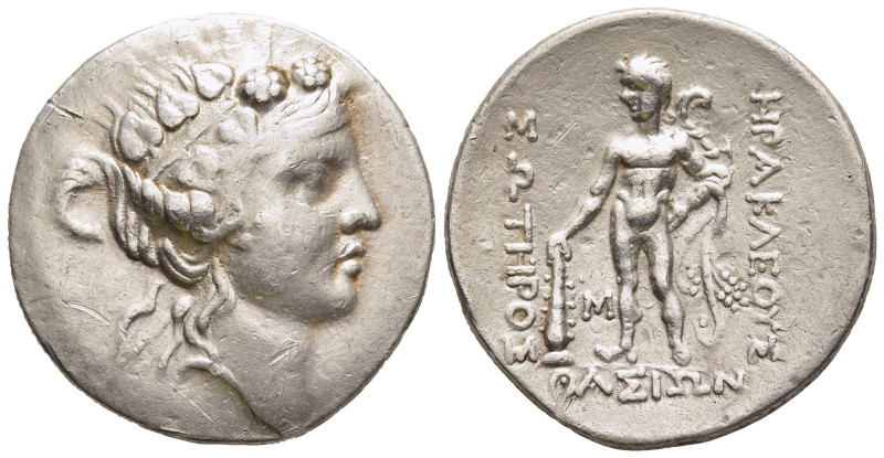 ISLANDS OFF THRACE. Thasos. Tetradrachm (Circa 148-90/80 BC).

Obv: Head of Dion...