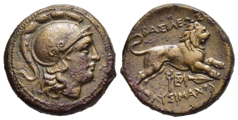 KINGS OF THRACE. Lysimachos (305-281 BC). Ae Unit. Uncertain mint in Thrace. 

O...