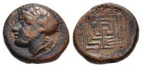 CRETE. Knossos. Ae (Circa 300-270 BC). 

Obv: Laureate head of Apollo left.
Rev: [KNΩ]. 
Labyrinth.

Svoronos, Numismatique 93.


Condition: Near very...