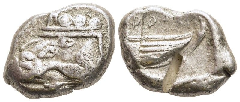 LYCIA. Phaselis. Stater (Circa 500-440 BC).

Obv: Prow of galley left in the f...