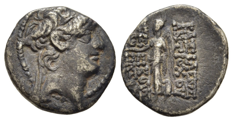 SELEUKID KINGDOM. Antiochos X Eusebes Philopator (94-88 BC). Hemidrachm. Uncerta...