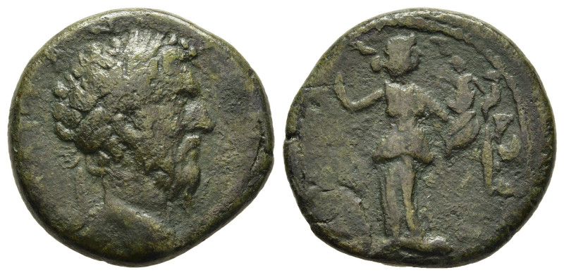 MACEDON. Cassandrea. Marcus Aurelius (161-180). Ae.

Obv. Laureate head right.
R...
