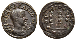 BITHYNIA. Iuliopolis. Philip II (Caesar, 244-247). Ae. 

Obv: Μ ΙΟΥΛΙ ΦΙΛΙΠΠΟC Κ.
Bareheaded, draped and cuirassed bust right.
Re:. ΙΟΥΛΙΟΠΟΛΕΙΤΩΝ.
Th...