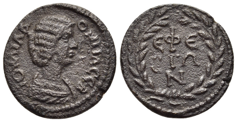 IONIA. Ephesos. Julia Domna (Augusta, 193-217). Ae.

Obv: IOVΛIA ΔOMNA CEB.
 Dra...