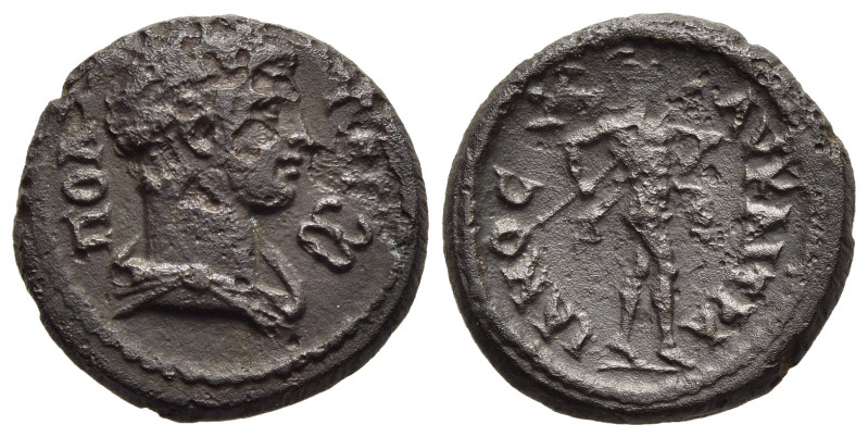 LYDIA. Tripolis. Trajan (98-117). Ae. 

Obv: ΤΡΙΠΟΛ. 
Draped bust of Hermes righ...