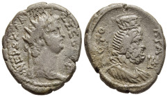 EGYPT. Alexandria. Nero (54-68). Tetradrachm. Dated RY 11.

Obv: Radiate head right.
Rev. AYTO KPA.
Draped bust of Serapis right, wearing taenia and k...