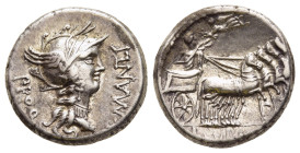 L. SULLA and L. MANLIUS TORQUATUS. Denarius (82 BC). Military mint moving with Sulla.

Obv: PROQ / L MANLI. 
Helmeted head of Roma right.
Rev: [L SVLL...