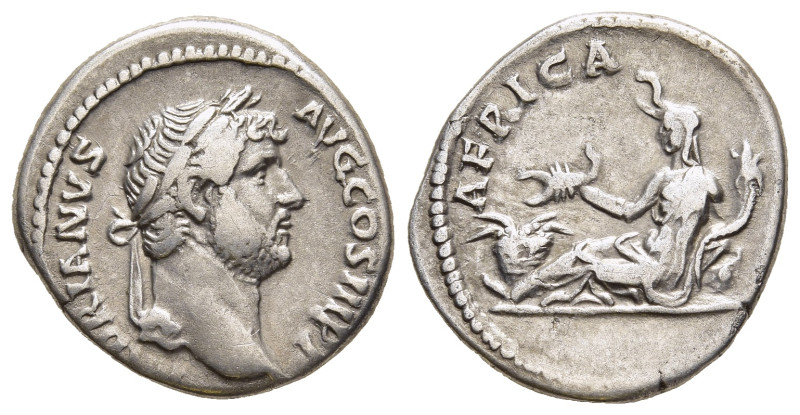 HADRIAN (117-138). Denarius. Rome. "Travel Series" issue.

Obv: [HAD]RIANVS AVG ...