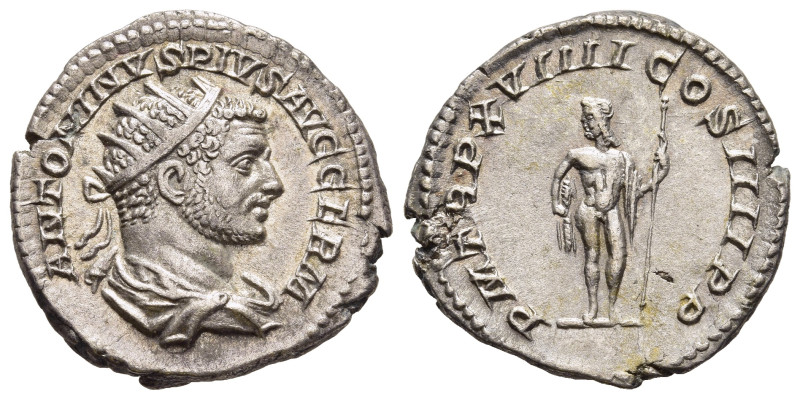 CARACALLA (197-217). Antoninianus. Rome.

Obv: ANTONINVS PIVS AVG GERM. 
Radiate...