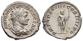 CARACALLA (197-217). Antoninianus. Rome.

Obv: ANTONINVS PIVS AVG GERM. 
Radiate and draped bust right.
Rev: P M TR P XVIIII COS IIII P P. 
Jupiter st...