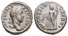 SEVERUS ALEXANDER (222-235). Denarius. Rome. 

Obv: IMP SEV ALEXAND AVG. 
Laureate bust right, slight drapery on far shoulder.
Rev: IOVI CONSERVATORI....